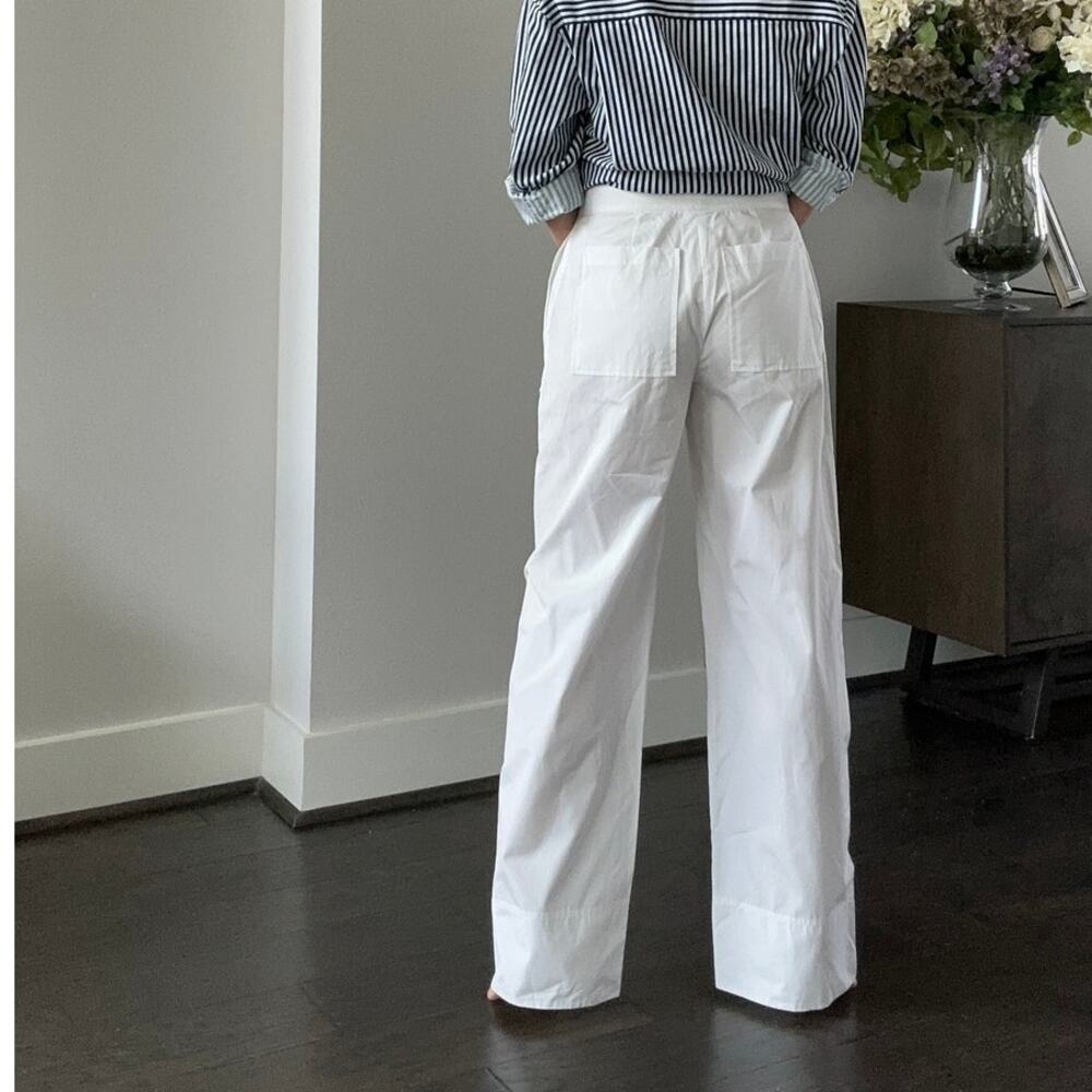 Toteme Twisted-Seam Cotton Straight Leg Pants NWOT - Picture 2 of 7